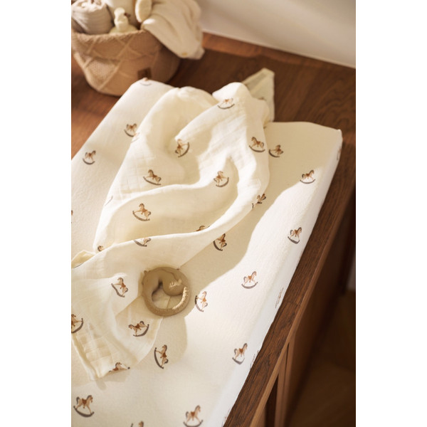 Jollein Jersey Nostalgic Ride 50 x 70 cm Aankleedkussenhoes 022-503-67103