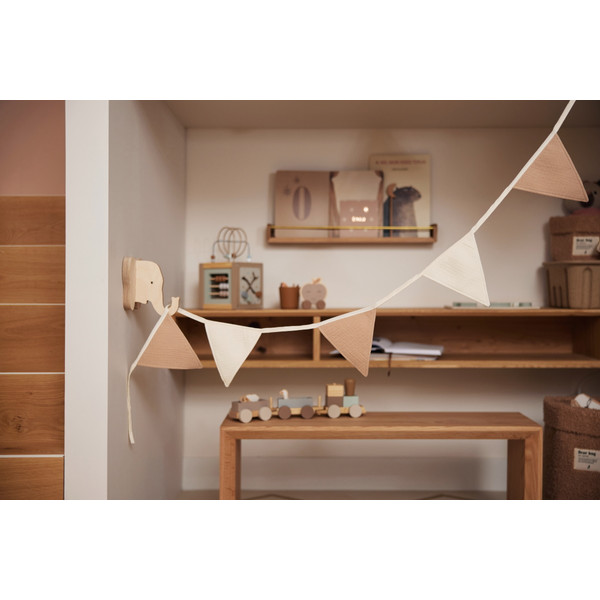 Jollein Biscuit/Ivory 200 cm Vlaggenlijn 719-602-67034