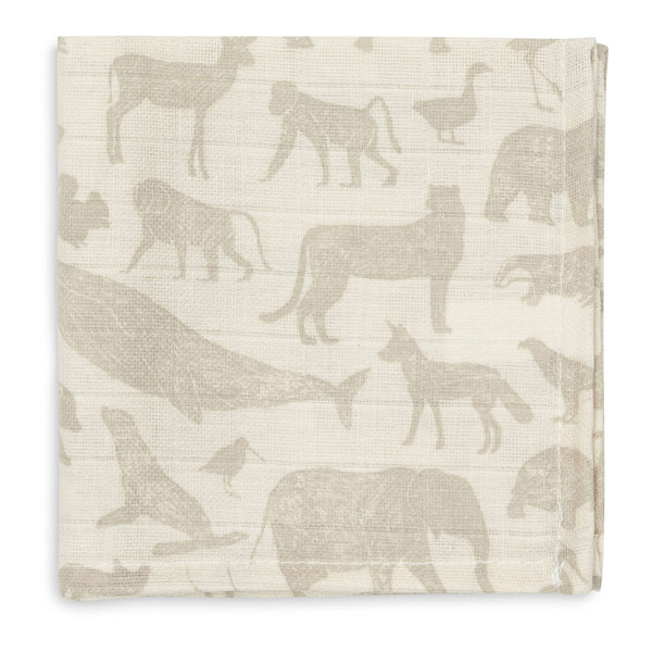 Jollein Animals Nougat 3 Stuks Hydrofiel Monddoekjes 537-848-67044
