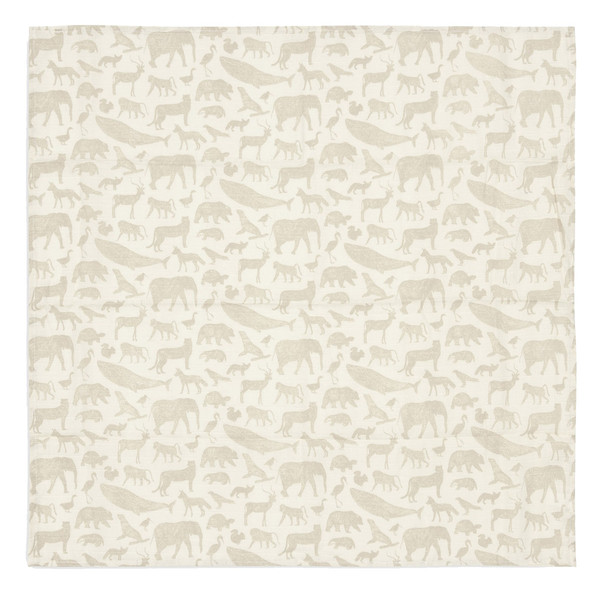 Jollein Animals Nougat 115 x 115 cm Hydrofiel Multidoek 2 Stuks 535-852-67044