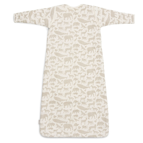 Jollein Animals Nougat 90 cm Slaapzak met Afritsbare Mouwen 016-541-67044