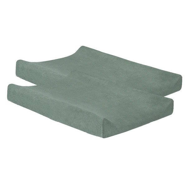 Jollein Ash Green Badstof Aankleedkussenhoes 2 Stuks 2550-503-00095