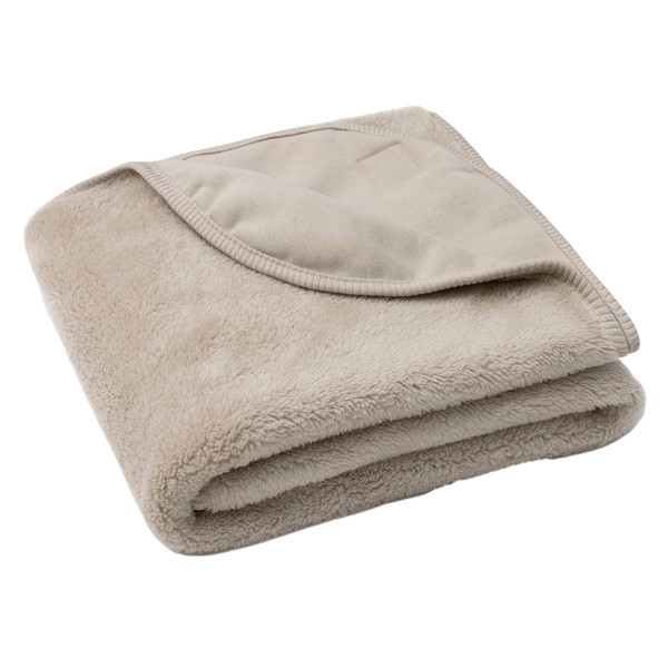 Jollein Basic Jersey/Sherpa Warm Sand 75 x 100 cm Wiegdeken 516-511-68130
