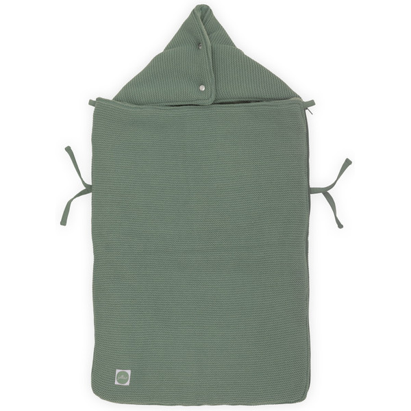 Jollein Basic Knit Forest Green 3/5 punts 0-9 Maanden Autostoel Voetenzak 025-811-65371