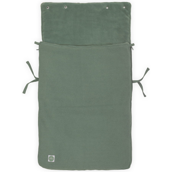 Jollein Basic Knit Forest Green 3/5 punts 0-9 Maanden Autostoel Voetenzak 025-811-65371