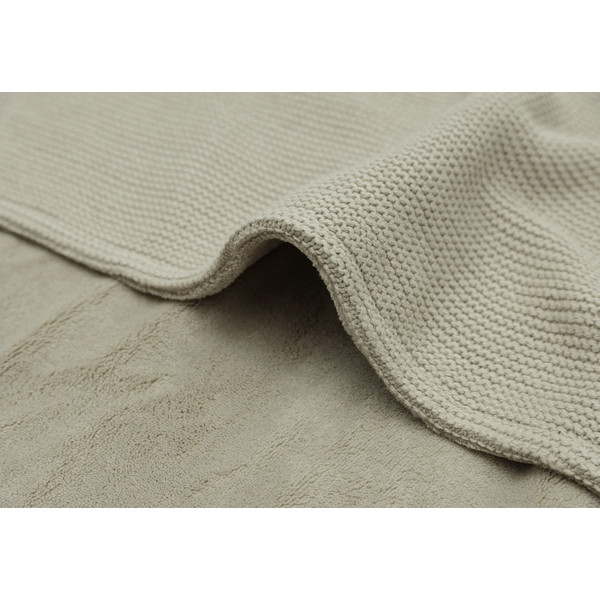 Jollein Basic Knit Olive Green / Fleece 100 x 150 cm Ledikantdeken 517-522-67054