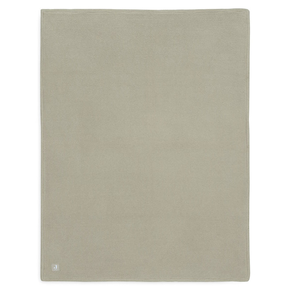 Jollein Basic Knit Olive Green / Fleece 100 x 150 cm Ledikantdeken 517-522-67054