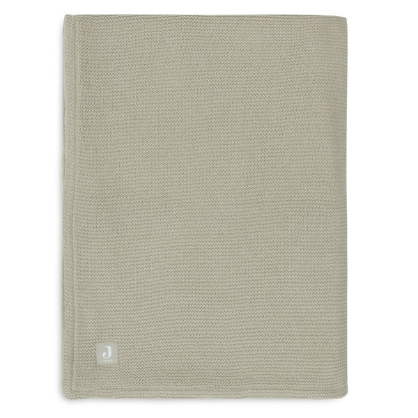 Jollein Basic Knit Olive Green / Fleece 100 x 150 cm Ledikantdeken 517-522-67054