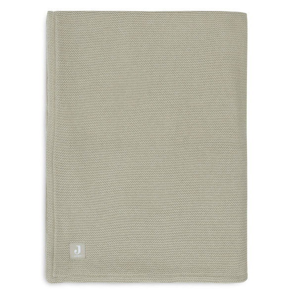 Jollein Basic Knit Olive Green / Fleece 75 x 100 cm Wiegdeken 517-511-67054