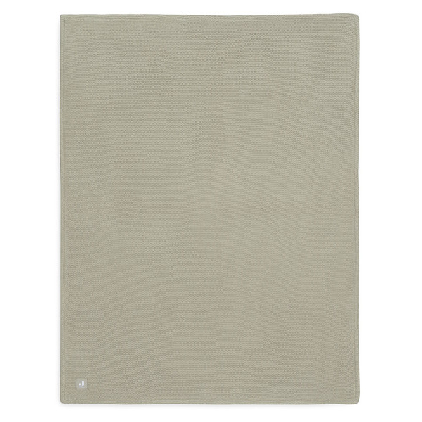 Jollein Basic Knit Olive Green / Fleece 75 x 100 cm Wiegdeken 517-511-67054