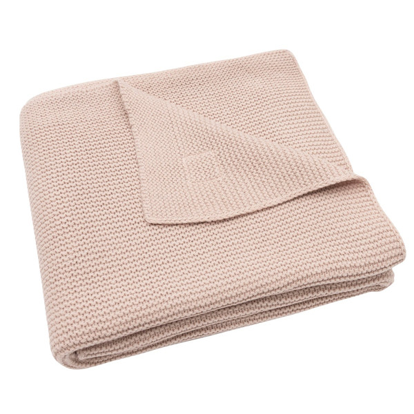 Jollein Basic Knit Wild Rose 75 x 100 cm Wiegdeken 516-511-67067