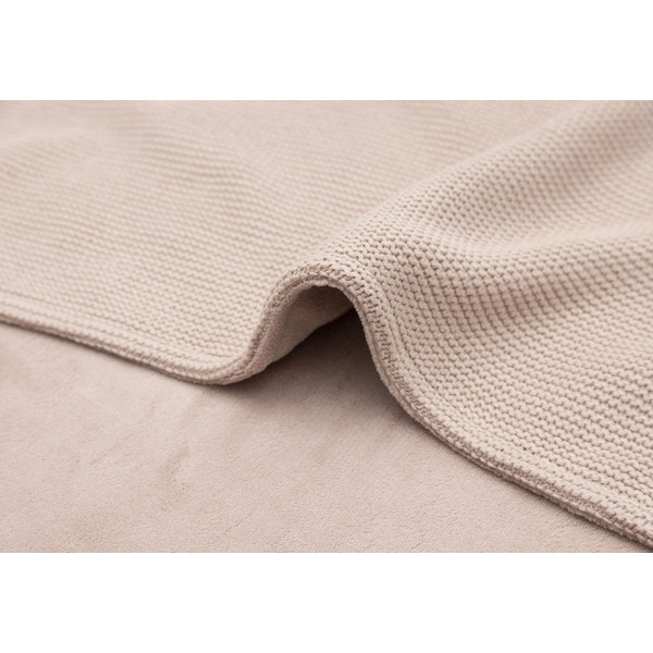 Jollein Basic Knit Wild Rose / Fleece 100 x 150 cm Ledikantdeken 517-522-67068