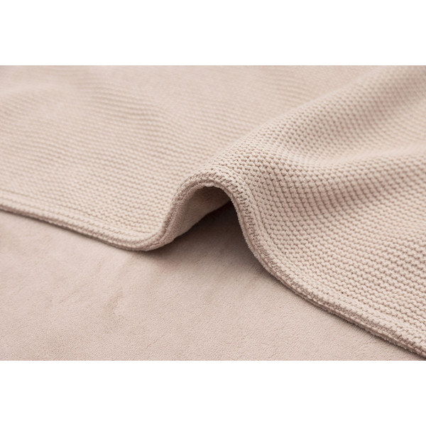 Jollein Basic Knit Wild Rose / Fleece 75 x 100 cm Wiegdeken 517-511-67068