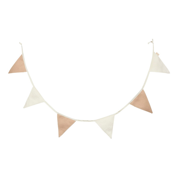 Jollein Biscuit/Ivory 200 cm Vlaggenlijn 719-602-67034