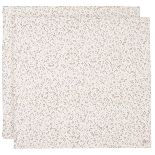 Jollein Bloomy 115 x 115 cm Hydrofiel Multidoek 2 Stuks 535-852-68076