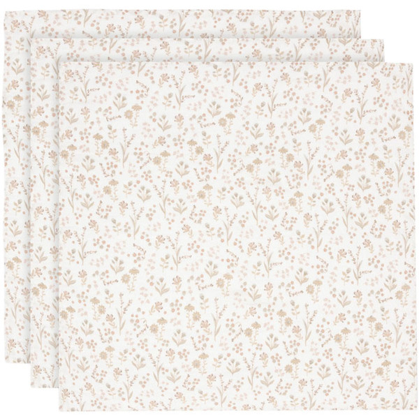 Jollein Bloomy 70 x 70 cm Hydrofiel Multidoek 3 stuks