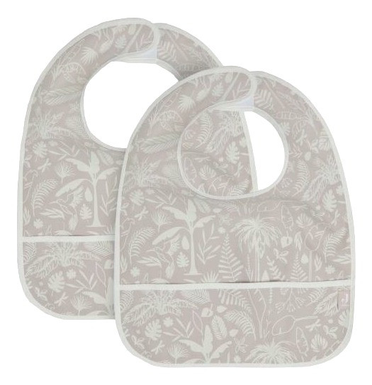 Jollein Botanical Nougat 2-pack Waterproof Slabber 029-864-66074