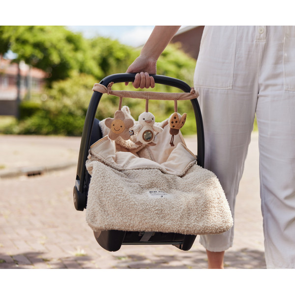 Jollein Boucle Naturel 3/5 punts 0-9 Maanden Autostoel Voetenzak 025-811-66060