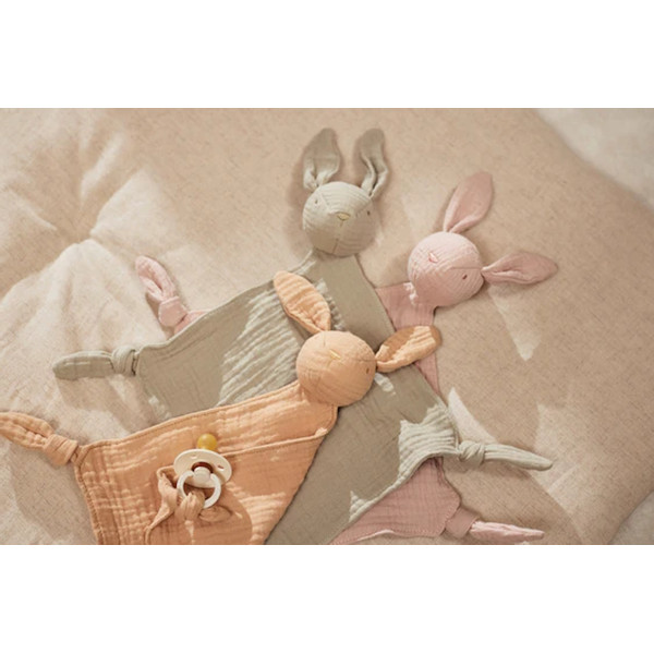 Jollein Bunny Ears Wild Rose Speendoekje 031-594-67099