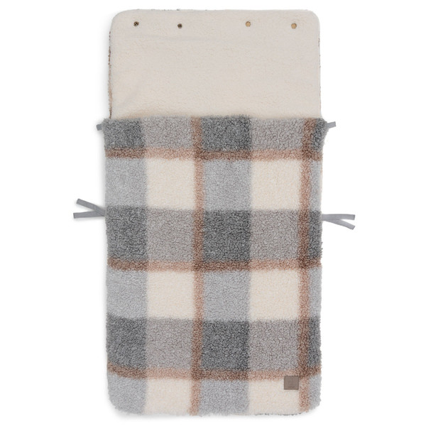 Jollein Check Boucle 3/5 punts 0-9 Maanden Autostoel Voetenzak 025-811-68050