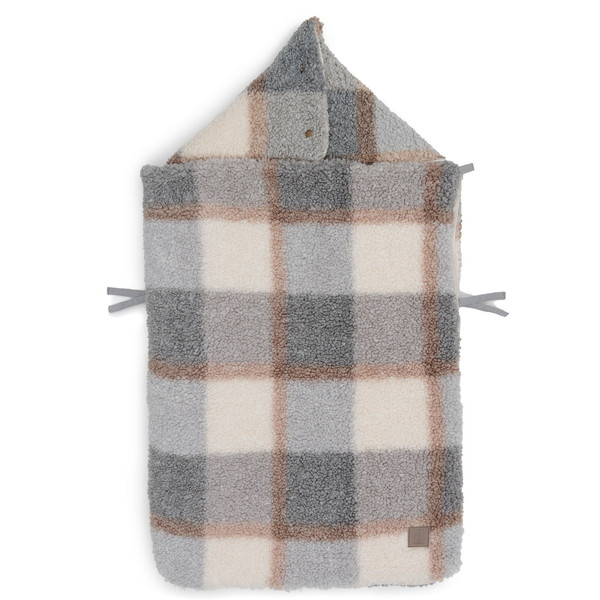 Jollein Check Boucle 3/5 punts 0-9 Maanden Autostoel Voetenzak 025-811-68050