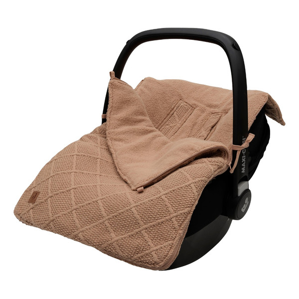 Jollein Check Knit Biscuit 3/5 punts 0-9 Maanden Autostoel Voetenzak 025-811-68039