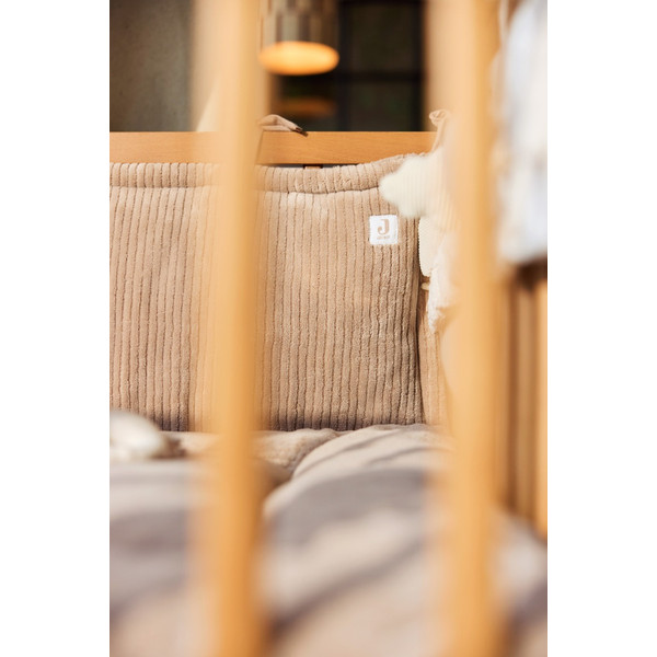 Jollein Cloudy Rib Milky Coffee 30 x 180 cm Boxbumper