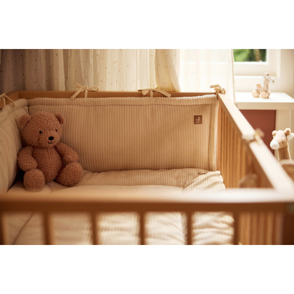 Jollein Cloudy Rib Oatmeal 30 x 180 cm Boxbumper