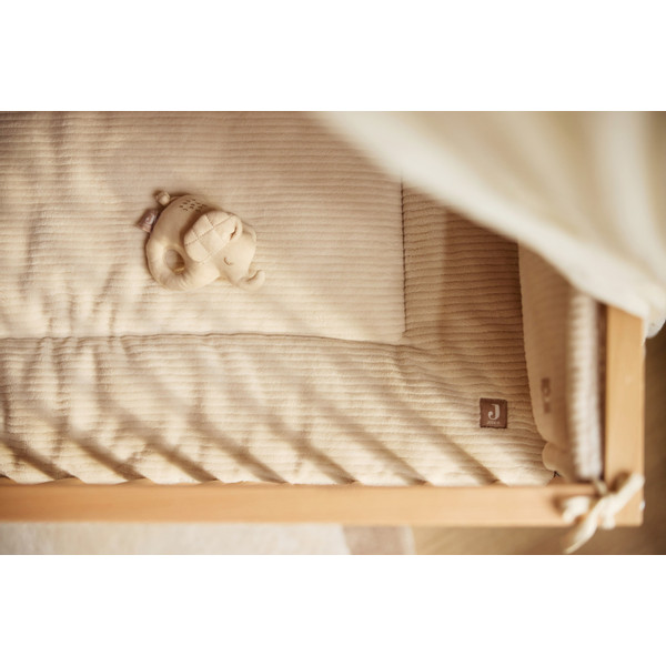Jollein Cloudy Rib Oatmeal 75 x 95 cm Boxkleed