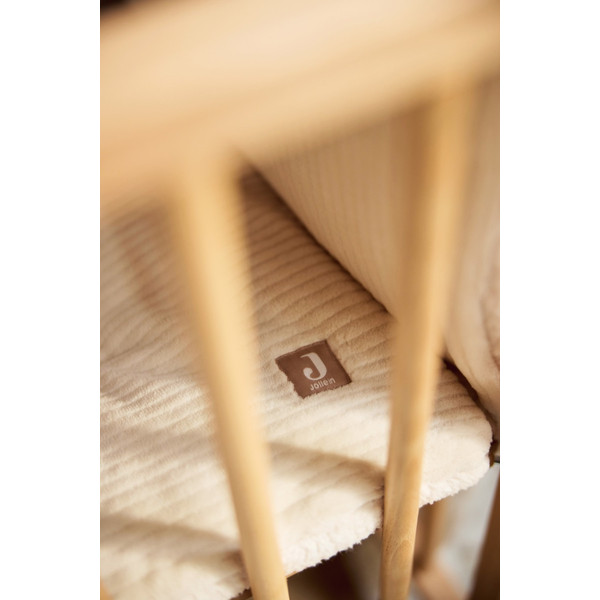 Jollein Cloudy Rib Oatmeal 75 x 95 cm Boxkleed