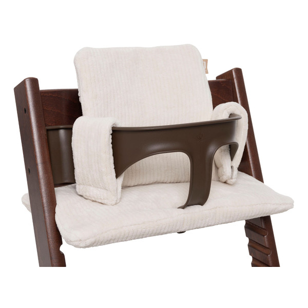 Jollein Cloudy Rib Oatmeal Meegroei Stoelverkleiner