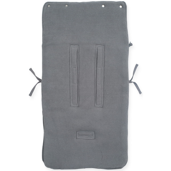 Jollein Basic Knit Stone Grey 3/5 punts 0-9 Maanden Autostoel Voetenzak 025-811-65220