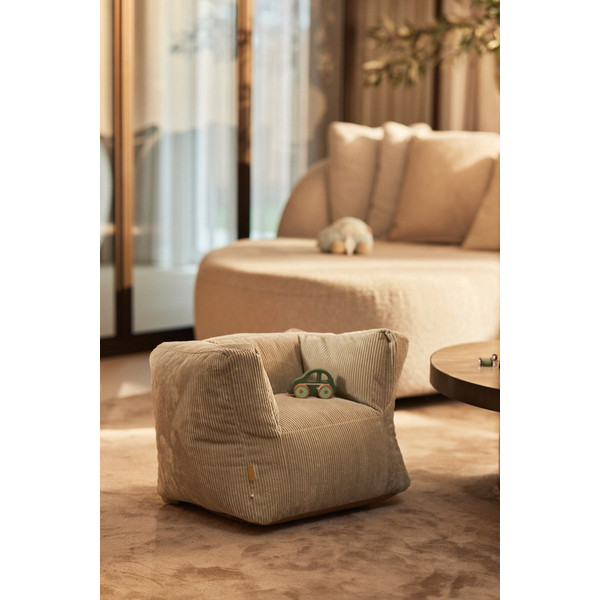 Jollein Corduroy Olive Green Kinderfauteuil Beanbag 028-543-68093