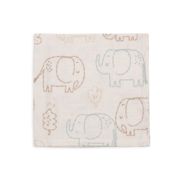 Jollein Elephant Tales 3 Stuks Hydrofiel Monddoekjes