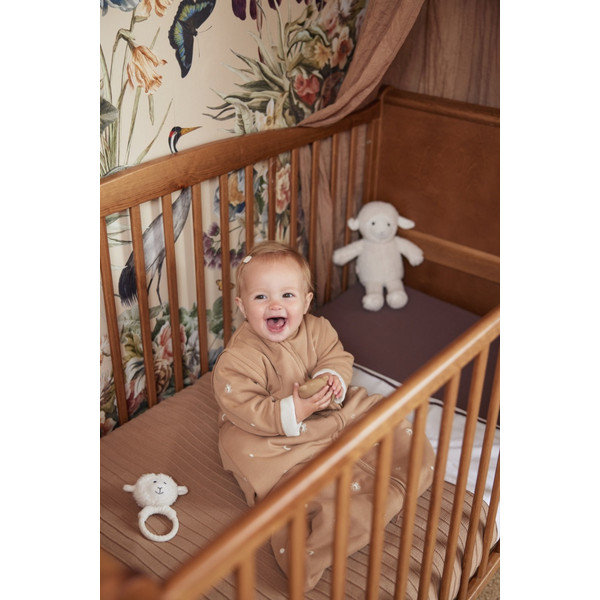 Jollein Jersey Ivory/Nougat 60 x 120 cm 2 Stuks Ledikant Hoeslaken 2511-507-00156