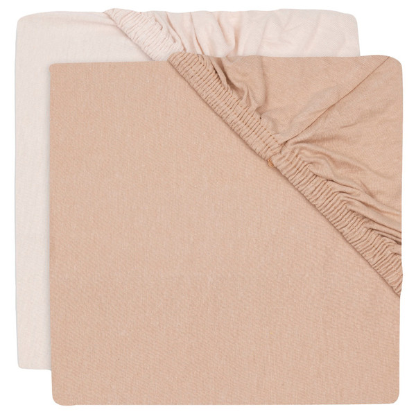 Jollein Jersey Blush/Wild Rose 70/75 x 140/150 cm 2 st. Junior Hoeslaken