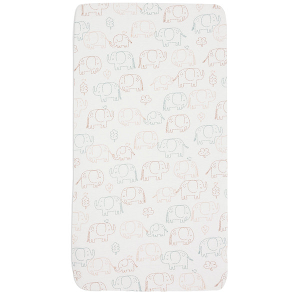 Jollein Jersey Elephant Tales 60 x 120 cm Ledikant Hoeslaken