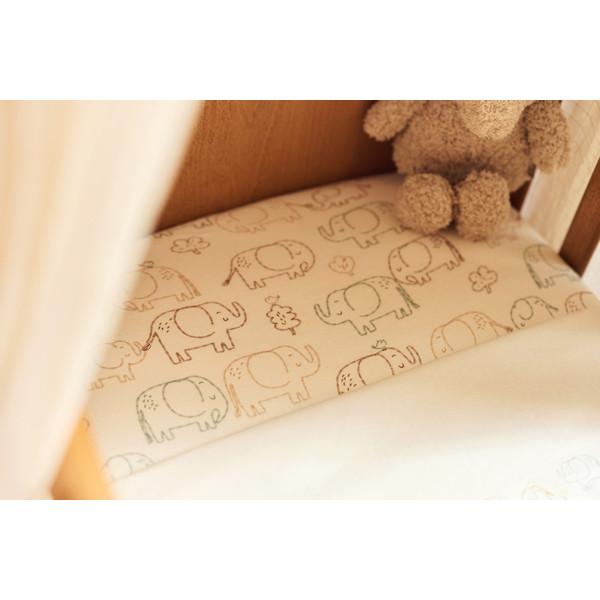 Jollein Jersey Elephant Tales 60 x 120 cm Ledikant Hoeslaken
