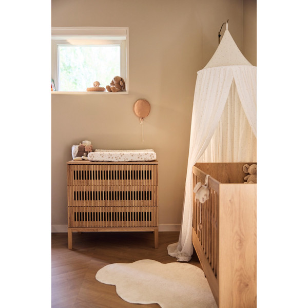 Jollein Jersey Leafy Dreams 50 x 70 cm Aankleedkussenhoes