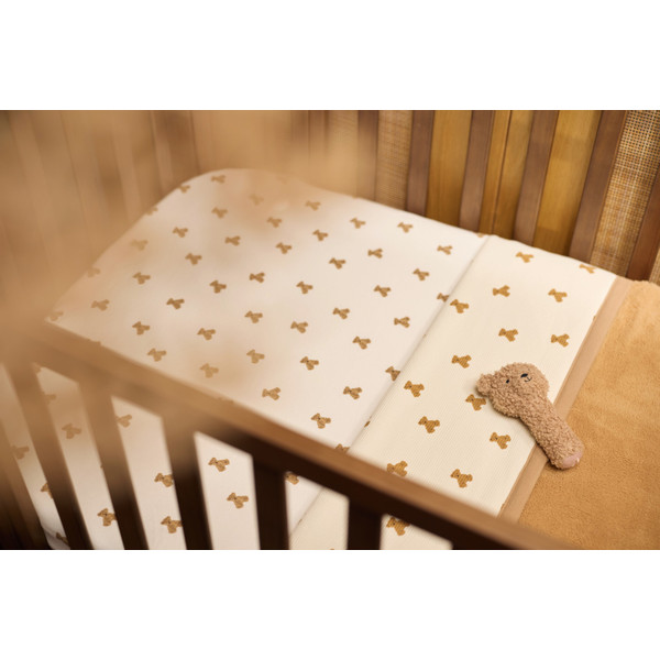 Jollein Jersey Mini Teddy Bear 60 x 120 cm Ledikant Hoeslaken