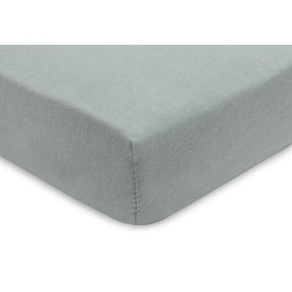 Jollein Jersey Sea Green / Biscuit 40/50 x 80/90 cm 2 Stuks Wieg Hoeslaken 2511-501-68079