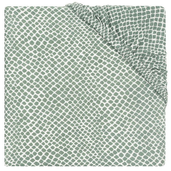 Jollein Jersey Snake Ash Green 75 x 95 cm Boxmatras Hoeslaken 511-847-65350