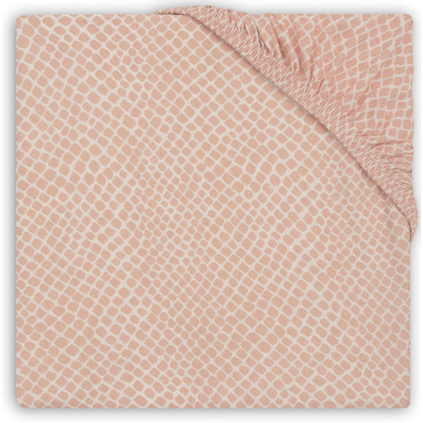 Jollein Jersey Snake Pale Pink 75 x 95 cm Boxmatras Hoeslaken 511-847-65344