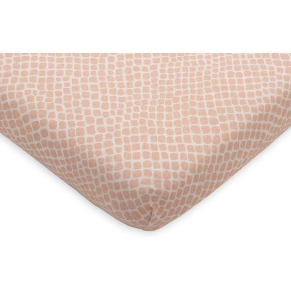 Jollein Jersey Snake Pale Pink 75 x 95 cm Boxmatras Hoeslaken 511-847-65344