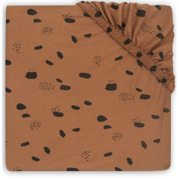 Jollein Jersey Spot Caramel 75 x 95 cm Boxmatras Hoeslaken 511-847-65346