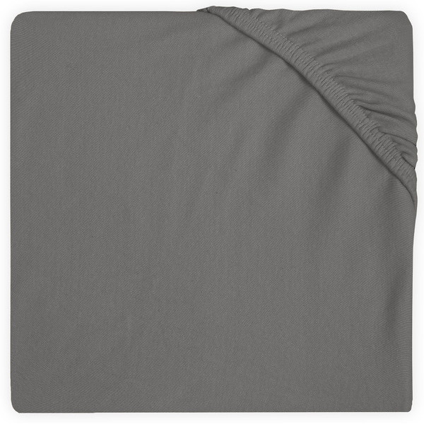 Jollein Jersey Storm Grey 60 x 120 cm Ledikant Hoeslaken 511-507-00094