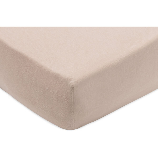 Jollein Jersey Wild Rose / Biscuit 40/50 x 80/90 cm 2 Stuks Wieg Hoeslaken 2511-501-68080