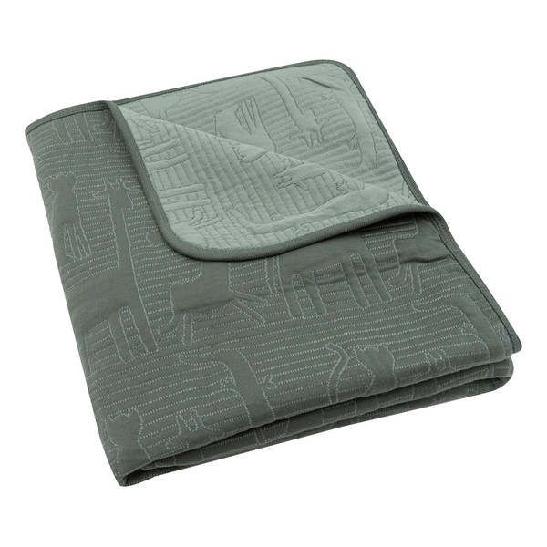 Jollein Jungle Jambo Ash Green / Laurel 100x150 cm Ledikantdeken 516-522-68036