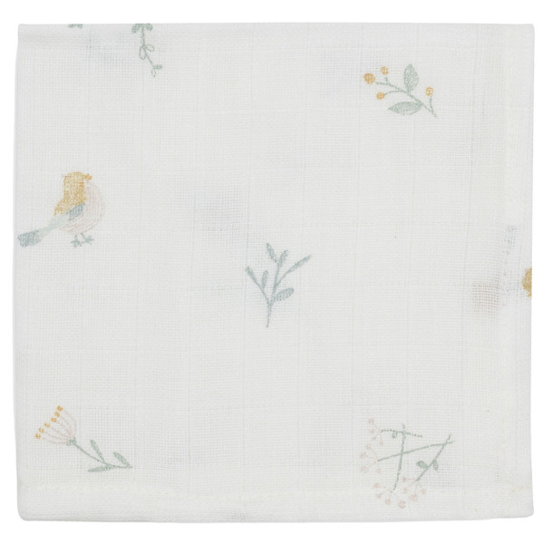 Jollein Lovely Birds 3 Stuks Hydrofiel Monddoekjes 537-848-67104