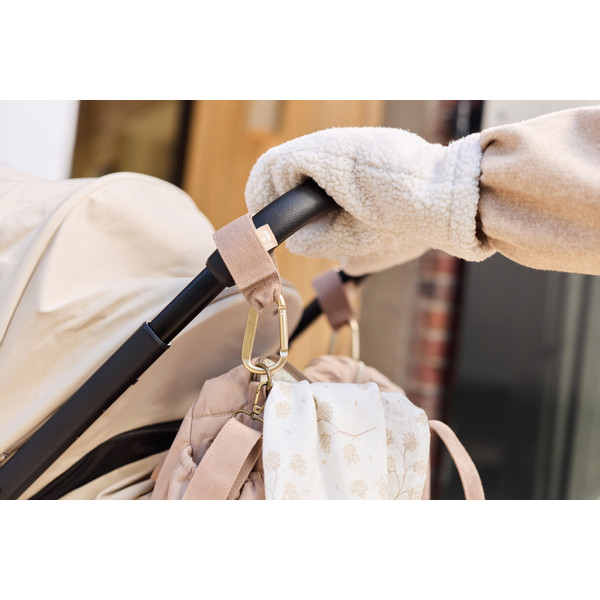 Jollein Milky Coffee Tassenhaak voor Kinderwagen